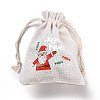 Christmas Cotton Cloth Storage Pouches ABAG-M004-02I-3