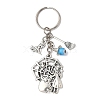 Alloy Lampwork Pendant Keychains KEYC-JKC01276-4