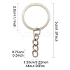 50Pcs Iron Keychain Ring IFIN-FS0001-56-4