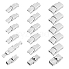 Unicraftale 18Pcs 3 Styles Smooth Surface 201 Stainless Steel Watch Band Clasps STAS-UN0051-84-1