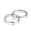 Tarnish Resistant 201 Stainless Steel Hoop Earrings EJEW-A052-27D-2