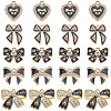30Pcs 5 Styles Alloy Rhinestone Pendants FIND-SC0016-47-1
