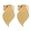 PVD Vacuum Plating 304 Stainless Steel Stud Earrings for Women EJEW-A048-46L-G-1