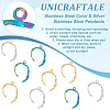 Unicraftale 12Pcs 3 Colors 304 Stainless Steel Pendants STAS-UN0046-31-5