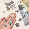 CHGCRAFT 20Pcs 10 Style Alloy Pendants FIND-CA0005-82-3