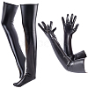 Imitation Leather Long Gloves & Stockings Sets AJEW-CL0002-99B-1