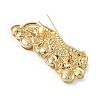 Cheetah Zinc Alloy Rhinestones Brooches JEWB-R055-02G-03-2