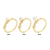 Brass Finger Ring Settings KK-G518-05G-4