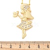 Brass Micro Pave Clear Cubic Zirconia Pendant Necklaces NJEW-M084-01G-02-5