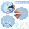 BENECREAT DIY Blank Oval Charm Keychain Making Kit DIY-BC0012-42-4