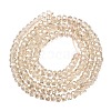 Electroplate Glass Beads Strands GLAA-Q105-03T-2