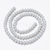 Opaque Solid Color Glass Beads Strands EGLA-A034-P3mm-D15-2