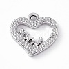 Alloy Rhinestone Pendants PALLOY-P287-02P-01-2