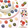 70Pcs 7 Colors Transparent Glass Beads GLAA-CJ0002-92-3