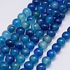 Natural Agate Beads Strands G-G583-10mm-05-1