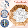 4 Sheets 11.6x8.2 Inch Stick and Stitch Embroidery Patterns DIY-WH0455-160-3