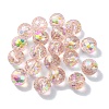 AB Color Plated Glass Beads EGLA-P059-02B-AB03-1
