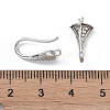 Brass Micro Pave Cubic Zirconia Earring Hooks KK-U008-16P-3