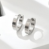 Tarnish Resistant 202 Stainless Steel Huggie Hoop Earrings LS-EJEW-O087-09A-P-2