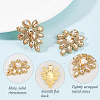 Teardrop Shape Alloy Rhinestone Appliques FIND-FG0002-19A-4