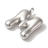 Non-Tarnish 304 Stainless Steel Pendants STAS-M017-08P-13-2