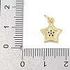 Brass Micro Pave Cubic Zirconia Pendants KK-Q028-39G-3