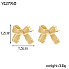 304 Stainless Steel Stud Earrings for Women STAS-OY016-11-2