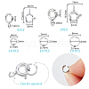 10Pcs 2 Styles 925 Sterling Silver Spring Ring Clasps STER-GA0001-21-2