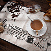 Coffee Theme Cotton and Linen Cup Mats AJEW-WH0201-015-6