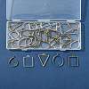 38Pcs 19 Styles Alloy Open Back Bezel Pendants FIND-FS0003-61-8