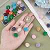 CHGCRAFT 32Pcs Flocky Resin Pendants RESI-CA0001-50-3