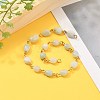 Handmade Natural Flower Amazonite Beaded Chains AJEW-JB00794-04-3