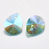 Faceted Glass Rhinestone Pendants RGLA-F053-D-202PS-2