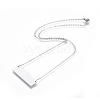 Non-Tarnish 304 Stainless Steel Pendant Necklaces NJEW-E141-20P-1