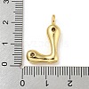 Rack Plating Brass Micro Pave Cubic Zirconia Pendants KK-A200-24G-L-3