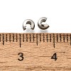304 Stainless Steel Crimp Beads Covers X-STAS-P239-34P-03-3