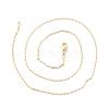 Brass Cable Chains Necklace for Women NJEW-P265-42G-3