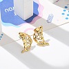 304 Stainless Steel Rhinestone Stud Earrings EJEW-M069-05G-4