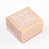 Wooden Stamp AJEW-WH0044-M-3