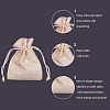 Burlap Packing Pouches Drawstring Bags ABAG-NB0001-10-3