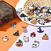 26Pcs 13 Styles Halloween Theme Spray Painted Alloy Enamel Pendants ENAM-FS0002-09-10