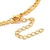 Constellation 202 Stainless Steel Figaro Chain Link Bracelets for Women Men AJEW-U006-01J-3