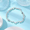 Electroplated Synthetic Non-magnetic Hematite Beaded Stretch Bracelets BJEW-JB11154-2