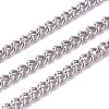 Tarnish Resistant 201 Stainless Steel Curb Chain STAS-I107-17P-1