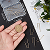 Beebeecraft 16Pcs Brass Hooks KK-BBC0008-10-3