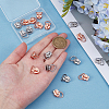 20Pcs 2 Colors Alloy Zipper with D Ring SENE-CY0001-12A-3