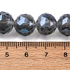 Transparent Electroplate Glass Beads Strands EGLA-N002-34D-F04-2
