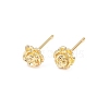 Brass Stud Earrings EJEW-P346-01C-G-4