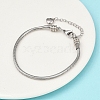 Tarnish Resistant 304 Stainless Steel European Round Snake Chains Bracelets X-STAS-J015-05-2