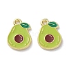 Fruit Alloy Enamel Charms PALLOY-S058-01LG-26-1
